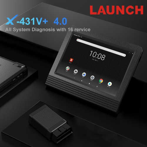 Launch X431 V+ Wifi/Bluetooth Global Version Bi-Directional Full System OBD2 Scanner Support Topology Mapping,AutoAuth FCA SGW,37+ Services