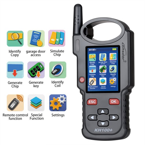 Full Featured 2023 Lonsdor KH100+ Key Remote Programmer with Toyota AKL Online Calculation 1 Year Activation