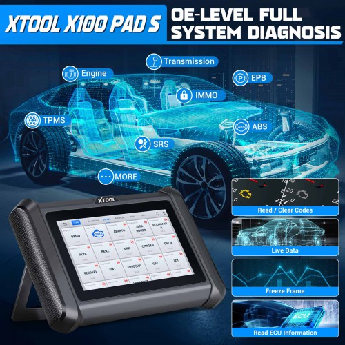 2023 XTOOL X100 PAD S X100 PADS Key Programming&Recogniton Tool with Built-In CAN FD&DOIP Update Ver.of X100PAD/X100 PAD Plus